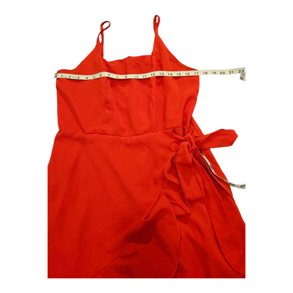Large Red Sleeveless Mini Dress - Picture 4 of 6